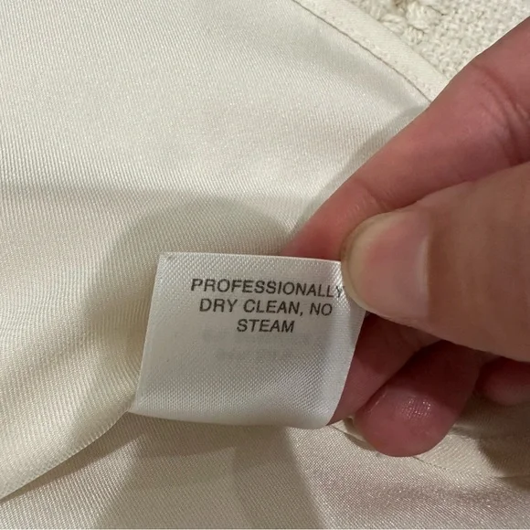 CLASSIQUES ENTIER Ivory Silk Long Sleeve Blouse Popover Tunic Top Cream … - Picture 13 of 13
